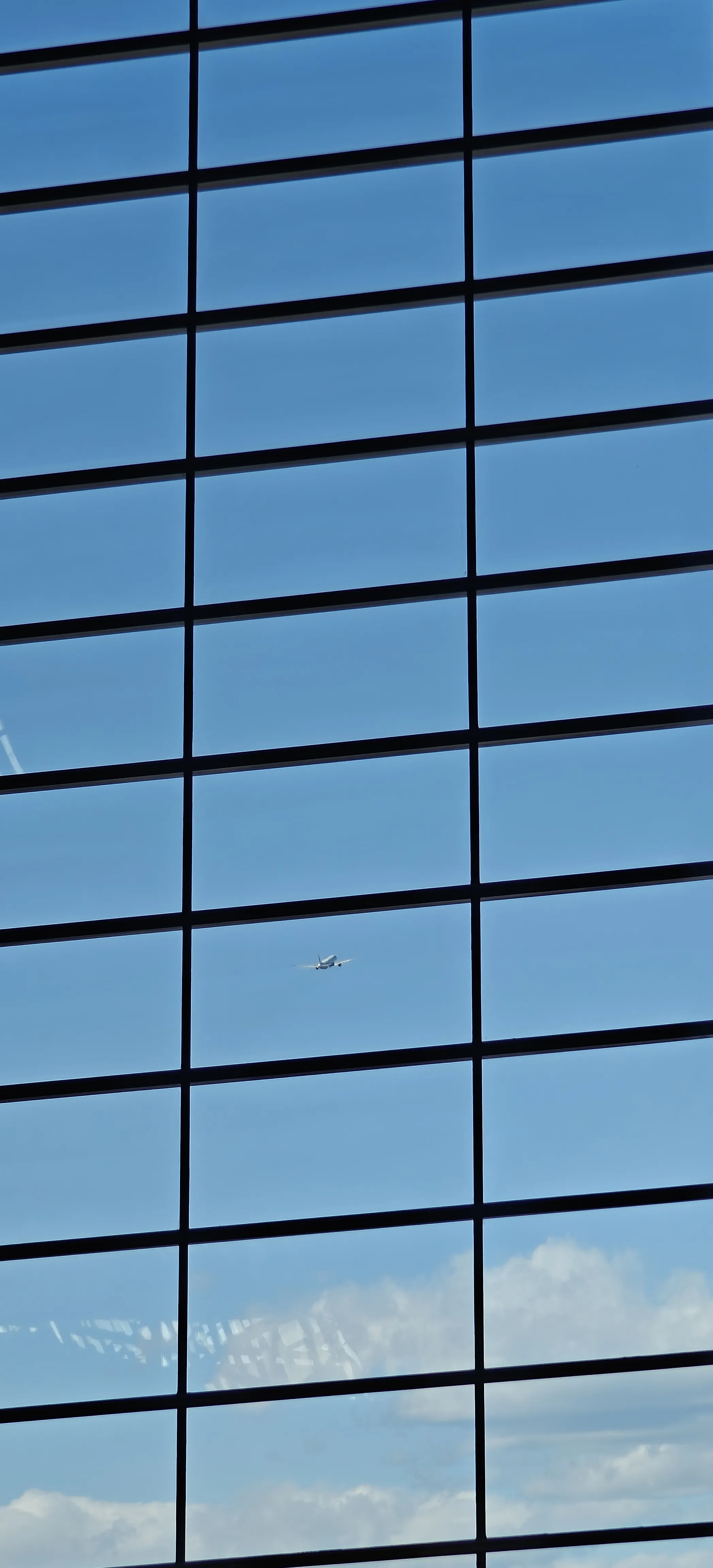 Plane through glass
