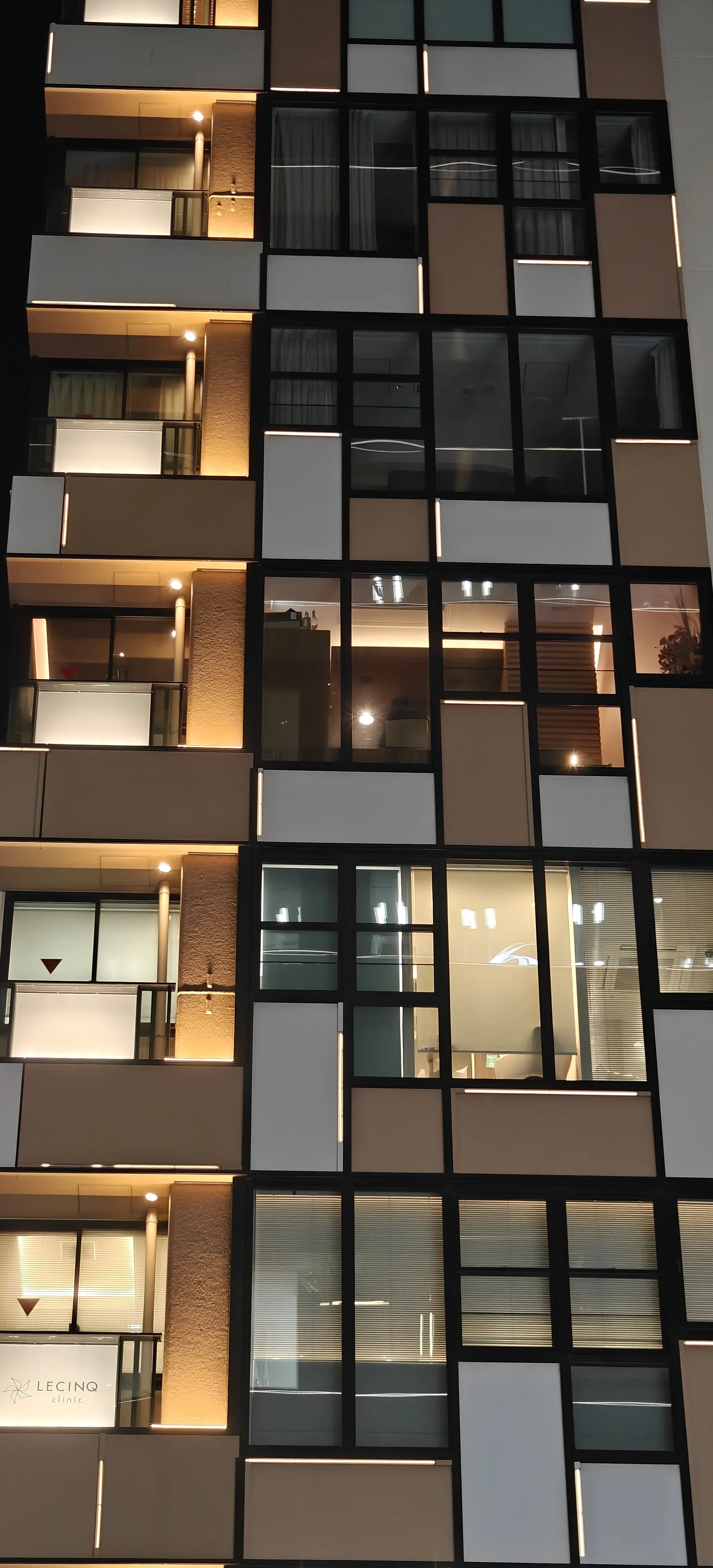 Night time tokyo flats.